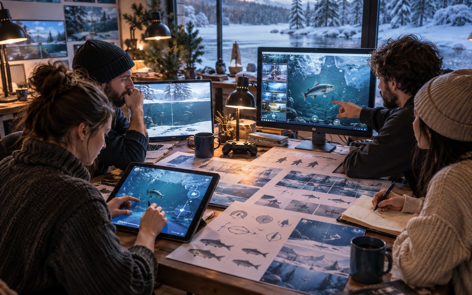 Visual konseptual Ravemio untuk studio